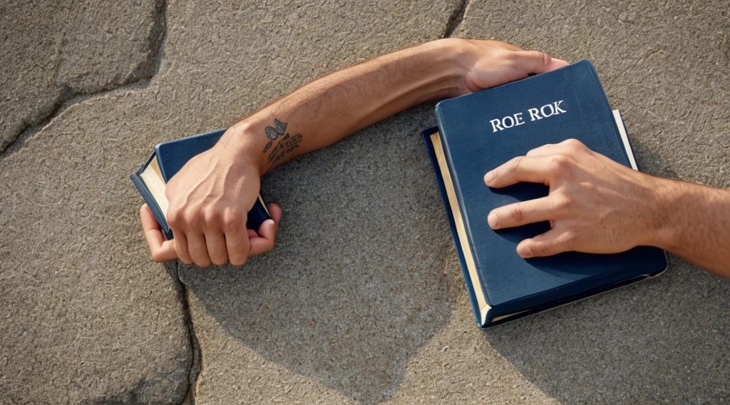 do the rock with a bible in your hand