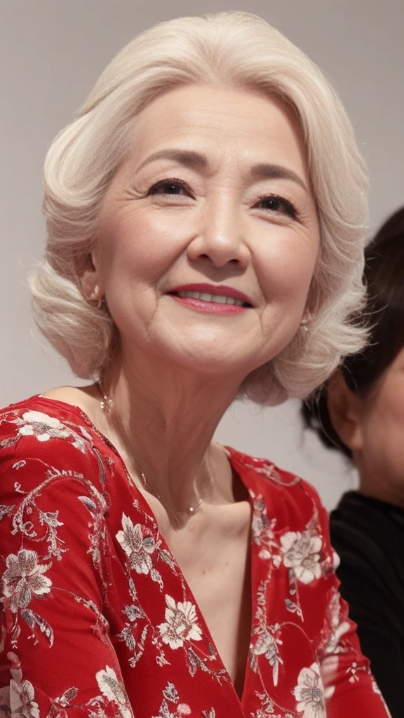 (((Face close-up))):1.3, ((super high quality)):1.5, ((alone)):1.5((Remove Background)), ((so beautiful)), ((Mature Woman)):1.3, ((Concentration)), (Get noticed), (((後期senior citizen))):1.3, Adult Video, Obscene, Vulgarity, Depict lips accurately, Red lipstick, photoRealistic, senior citizen,Mature Woman, Flashy face, Highest quality, super high quality, Realistic, Ultra-dense skin, Perfect body, (1 Japanese Mature Woman), (erotic), 120 years old, Big Breasts, Fascinating, Glamour, sexy, Pure white skin, Looking at the audience,