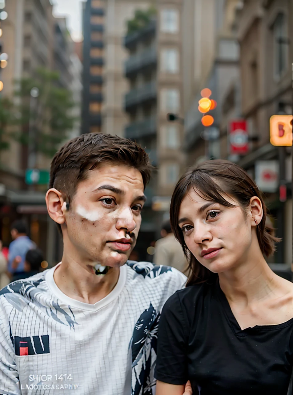 realistic photography, 1boy,1girl,bokeh