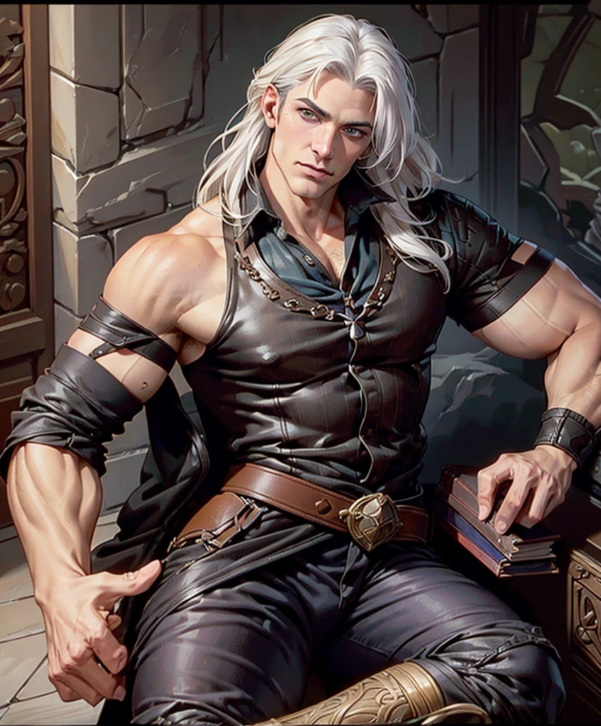 (((Luxurious white hair and sexy smirk.))) (((18 years old.))) (((18yo.))) (((Cute smirk.))) (((Single character image.))) (((1boy))) (((Looks like beefcake male fantasy character.))) (((Dressed in medieval fantasy attire.))) Sexy, mussed hair. Looks like a sexy male twink porn star. (((Very appealing, sexy physique.))) (((Male fantasy character in a grim fantasy setting.))) Looks like a fun-loving and heroic male adventurer for Dungeons & Dragons. Looks like a very attractive male adventurer for a high fantasy setting. Looks like a hot boyfriend. Looks like a handsome and rugged male adventurer for Dungeons & Dragons. Looks like a handsome male for a medieval fantasy setting. Looks like a Dungeons & Dragons adventurer, very cool and masculine hair style, black clothing, handsome, charming smile, adventurer, athletic build, excellent physique, confident, gorgeous face, gorgeous body, detailed and intricate, fantasy setting,fantasy art, dungeons & dragons, fantasy adventurer, fantasy NPC, attractive male in his mid 20's, ultra detailed, epic masterpiece, ultra detailed, intricate details, digital art, unreal engine, 8k, ultra HD, centered image award winning, fantasy art concept, digital art, centered image, flirting with viewer, best quality:1.0,hyperealistic:1.0,photorealistic:1.0,madly detailed CG unity 8k wallpaper:1.0,masterpiece:1.3,madly detailed photo:1.2, hyper-realistic lifelike texture:1.4, picture-perfect:1.0,8k, HQ,best quality:1.0,
best quality:1.0,hyperealistic:1.0,photorealistic:1.0,madly detailed CG unity 8k wallpaper:1.0,masterpiece:1.3,madly detailed photo:1.2, hyper-realistic lifelike texture:1.4, picture-perfect:1.0,8k, HQ,best quality:1.0,