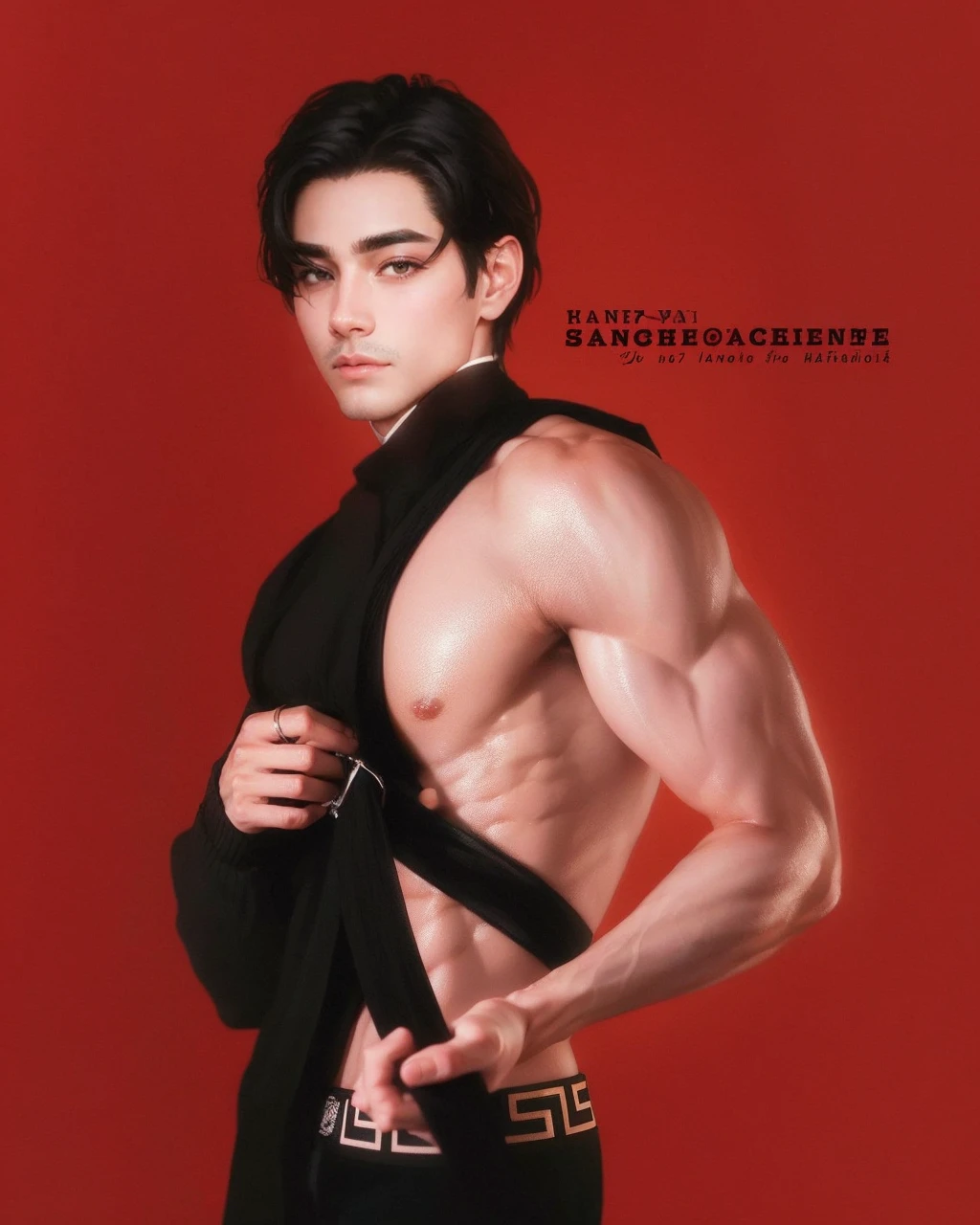 sexy, masculino, Taehyung