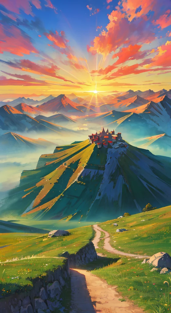 ((Rolling mountains)),Sunlight