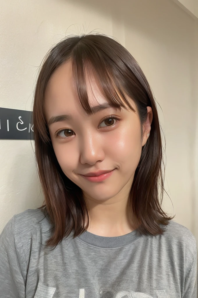 Cute Japanese Women Photos, Little Woman, 20-year-old, Beautiful and perfect face, brown, Beautiful Face, thin: 1.2,Dressed, (photo Realistic:1.4), (hyper Realistic:1.4), (Realistic:1.3),
(Smoother lighting:1.05), (Improving the quality of cinema lighting:0.9), 32k,
1 Girl,20-year-oldの女の子, Realistic lighting, Backlight, The light shines on your face, Ray Tracing, (Bright light:1.2), (Improvement of quality:1.4),
(Highest quality Realistic textured skin:1.4), Fine grain, Detailed face,
(tired, Sleepy and happy), (smile:0), Face close-up, T-Shirts,
(Enhances the body line:1.1), (Enhances the beauty of skin texture:1.1)