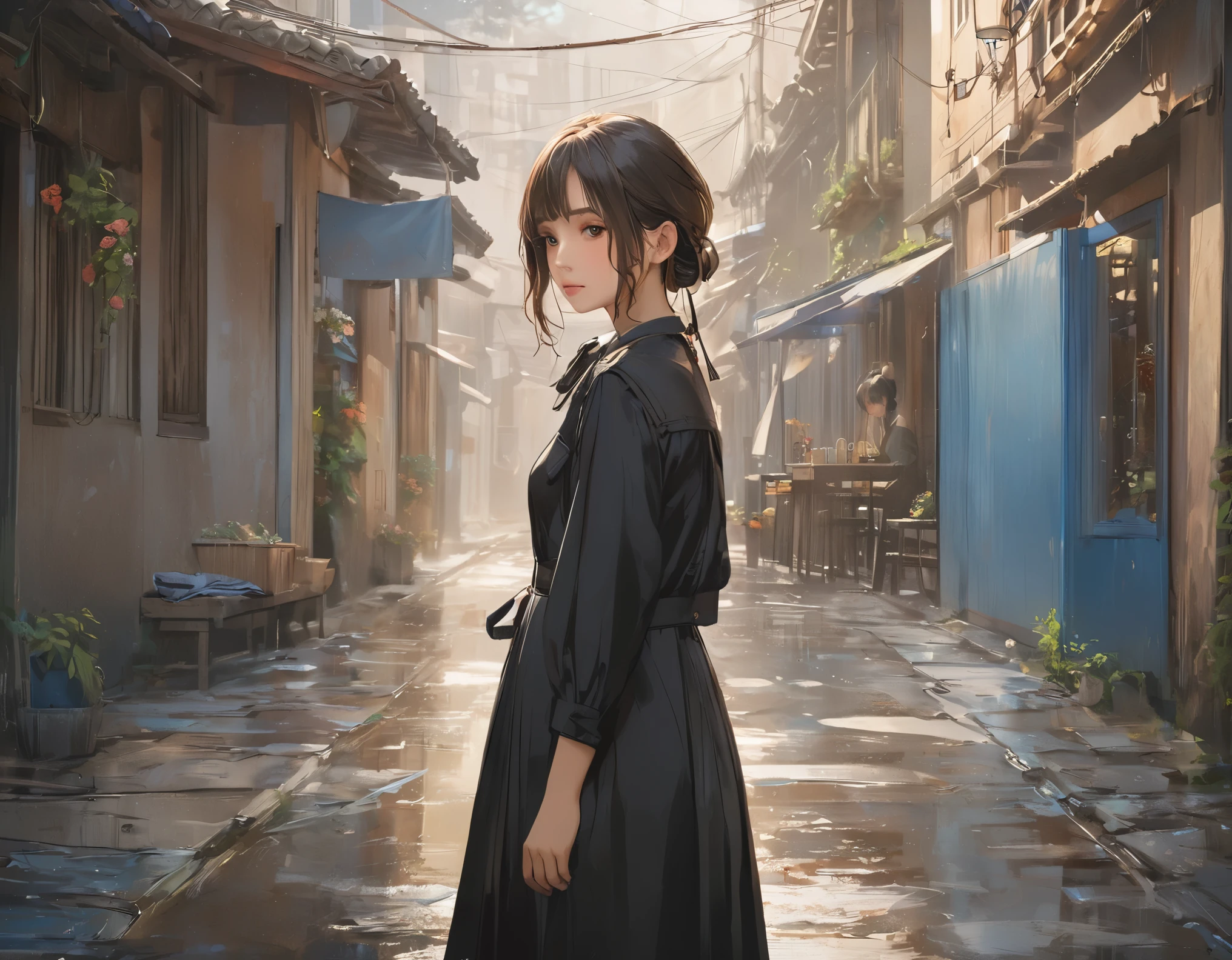(masterpiece, Highest quality:1.2), One girl, alone
