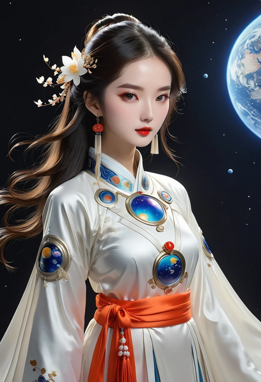 （（（国潮Space suit））），Space suit:1.37，Chinese elements，Hanfu elements，(((Space suit专业性)))