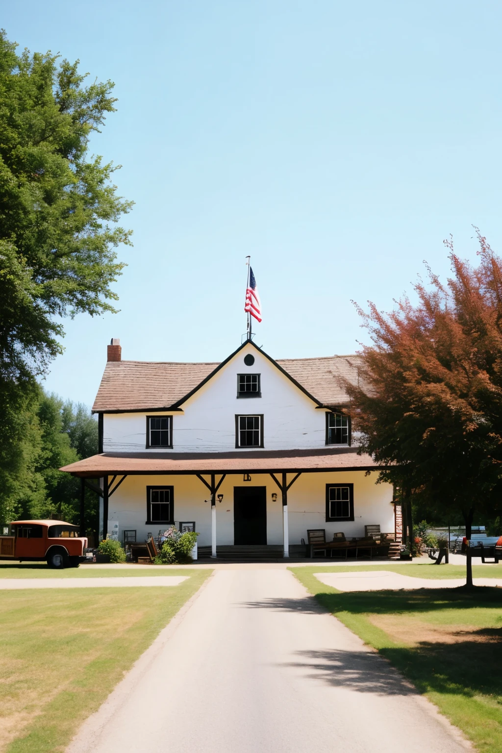 old small town museum from the outside
