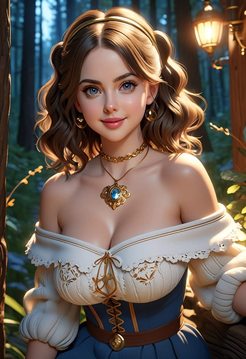 Colored pencil sketch. the overall theme and style should feel like. a hybrid of fairytale and Science Fiction. extremely beautiful model, 20 years old female, long blonde hair,. realistic, perky breasts, cleavage,, French maid outfit.. Wide Smile, Eyes Detailed & Wide, sexy Pose. Ultra HD, Rococo-Inspired Fantasy Art With Intricate Details. Cute, Charming Expression, Alluring-Gaze, looking at viewer Beautiful Eyes, An-Ideal-Figure. Large Youthful Well-Shaped-Breasts, Attractive ass showcased. Massive-Round-Bosom, Décolletage. slim waist, fit body, full lipsWarm lights , woman in a dreamy forest at night, with fluffy hair, delicate face, realistic, real, slim, large aperture, sexy shots, attractive poses,Stunnin gly beautiful merge of Scarlett Johanson. Alison Brie, Selena Gomez. symmetrical face, photorealistic, photography, path tracing, specular lighting, volumetric face light, path traced hairmaximum quality{(masutepiece) (8K High Resolution) (top-quality) In the style of breath of the wild.