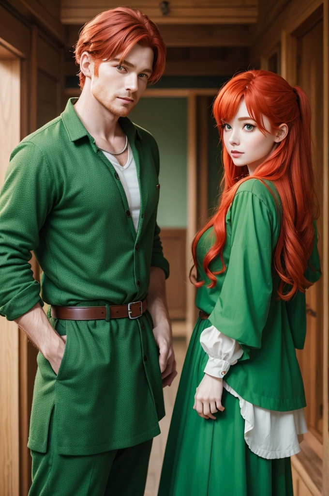 A talking Pine Tree and a red-haired fairy dressed in green