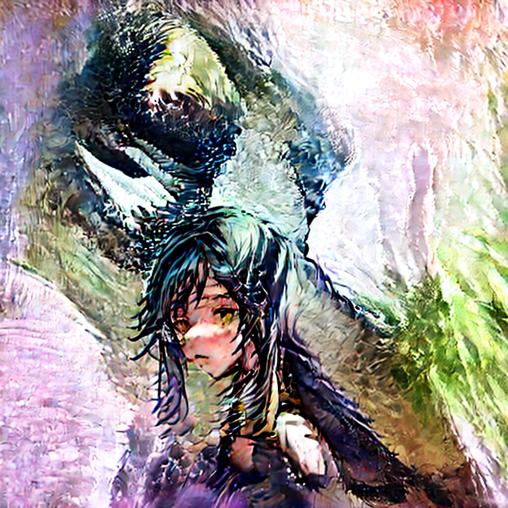 best qualityer, high resolution, boy, round glasses, black hair, bleeding, going crazy,HDR, barba 