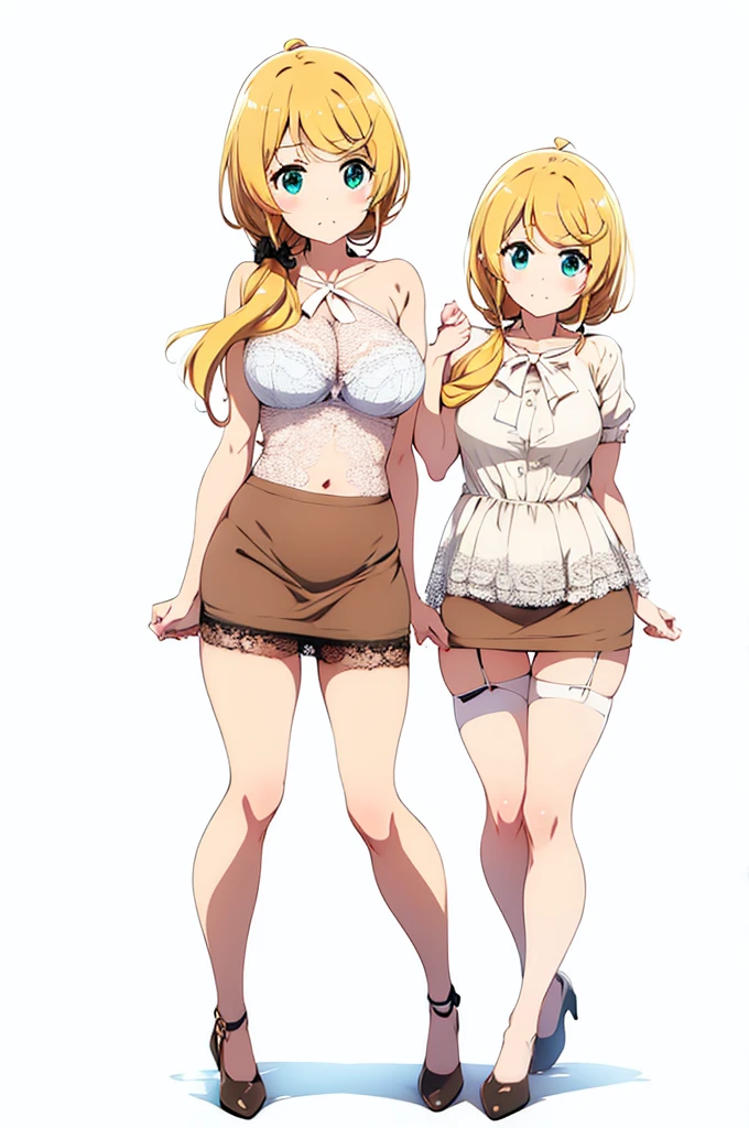 (lingerie)、Tight Skirt、Lace top stockings、garter belt