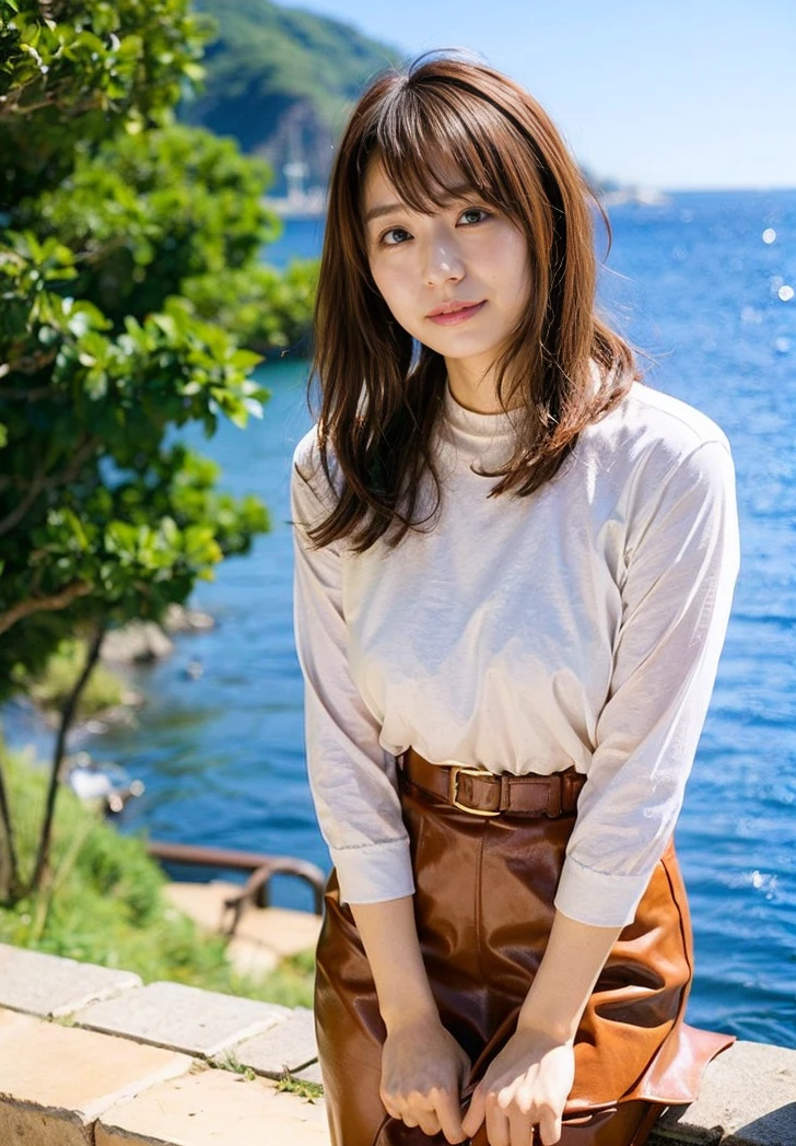 The sky turns red、Troubled face、Wet white t-shirt and jeans、、Light brown hair、Elegant hairstyle、Blue Eyed Woman、A woman with a cute upward gaze、When the sky gets dark、The sky turns red as the sun sets、Tight clothing that shows your body lines、、Elegant summer knitwear、Elegant summer sweater、Leather Belt、Short skirt、Dress elegantly着こなす、Luxury Bagedium Shorthair:1.4））、The sun shines on her、Light brown hair、Light brown hair、The sky was dyed red、There are clouds、private's cute、彼女のAmple breastsは服の上からでも明らかです.、輝く太陽はとてもbeautiful、Dusk is approaching、Lens flare、I can see the sunset、（（Sunlight reflecting off the ocean、Ocean View、The sun shines on the sea、&#39;beautiful.、Small earrings、private&#39;evening、Birds are also flying、、Brown Hair Color、Tying up hair、The woman is on the right:1.4））、Luxury Leather Belts、Shiny clothes、Light beige hair color、Background Blur、Braid only the front hair、Light brown hair、｛｛Cowgirl Shot｝｝、（（Close-up shot from the waist up、Ample breasts:1.4））、にっこりsmile、Silk clothing、服からでも分かるAmple breasts、Braid only the front hair、Cowboy Shot、Gorgeous white collared silk shirt and brown skirt、Dress elegantly、Luxury Bags、素敵なsmile、（（Ample breasts））、Full body photo、ring、Short skirt、Tuck your hair behind one ear、Silver Necklace、smile、 Elegant ponytail、Caustics、Highly detailed photos、Very beautiful and ideal short hair、Super no makeup、(8K、RAW Photos、Highest quality、masterpiece:1.2)、(Realistic、Realistic)、1 Girl、((Medium Short Hair、Looking into the camera:1.4))、Hair blowing in the wind
