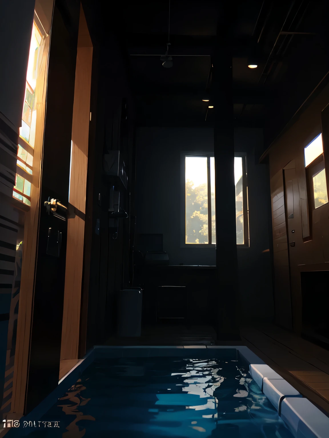 wallpaper, summer Pool, Pool, boat, Afternoon Sun, already, Pool background, Depth of written boundary, Hot Weather, HD detailed, Wet Watermark, Hyper Detail, Realistic photos, 16K, Surrealism, Soft Light, Deep focus bokeh, Ray Tracing, Spread (Ultrafine glass reflection) and Surrealism. --v6