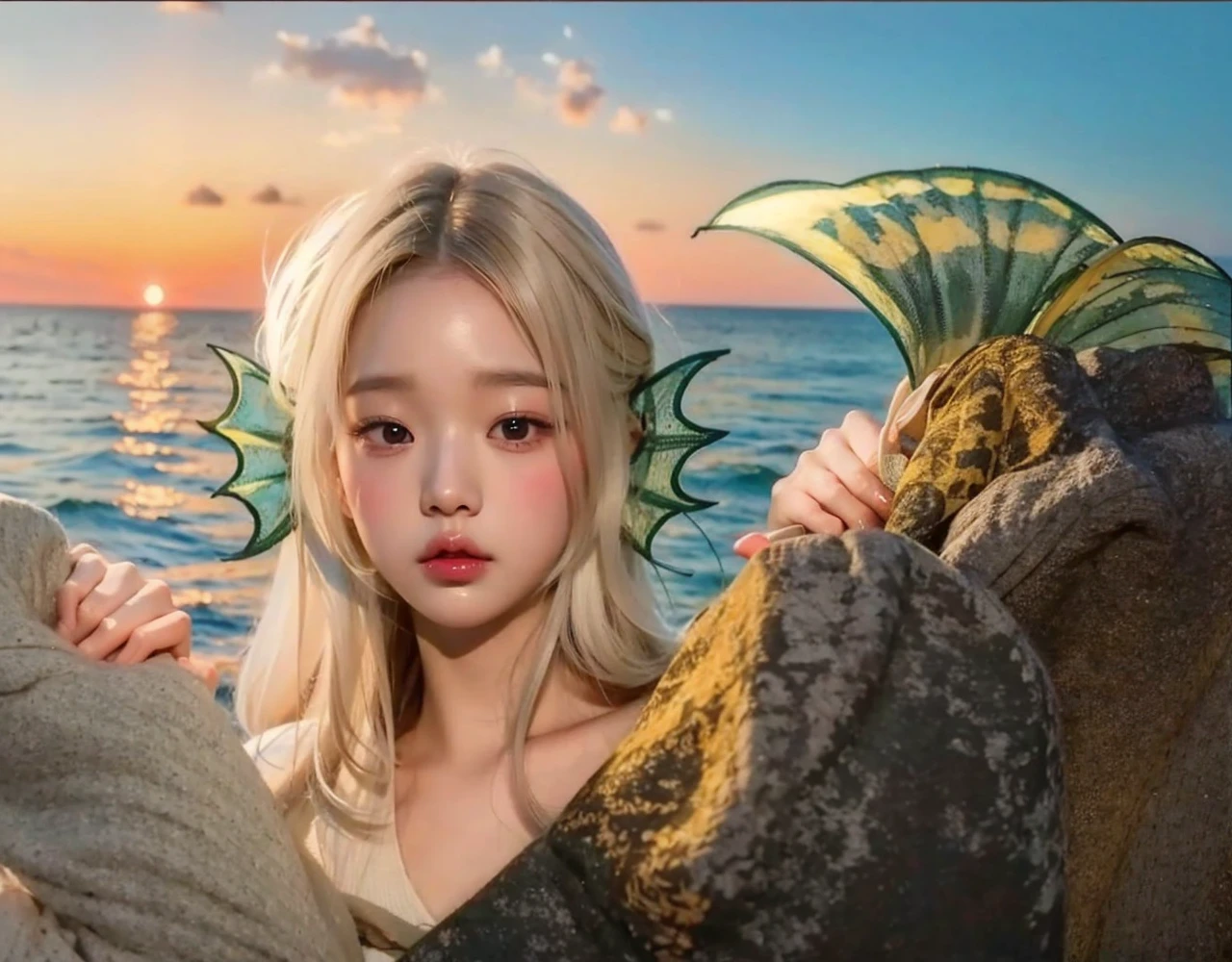 Wonyoung from IVE face, foto realista, ultra HD, 8k, big juicy lips