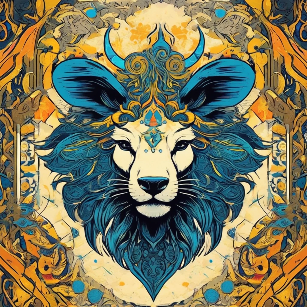 Create a visually striking logo that merges the essence of Libra, Capricorn, and Pisces. Embrace the abstract and conceptual style, exploring the intertwined symbolism of these zodiac signs. Focus on intricate patterns, vibrant colors, and a harmonious composition that captures the mystique and individuality associated with these astrological signs.