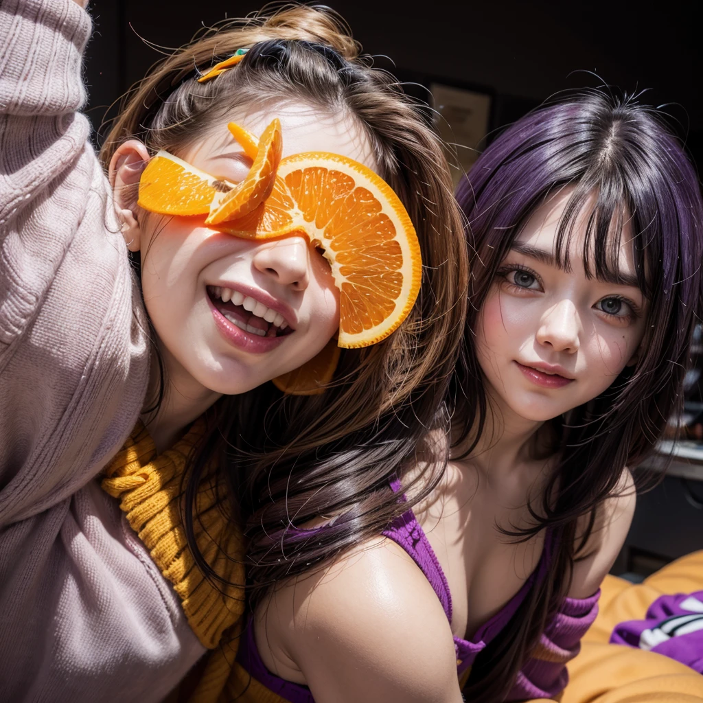 Bring creativity that encourages fun, passion and orange and purple colors 