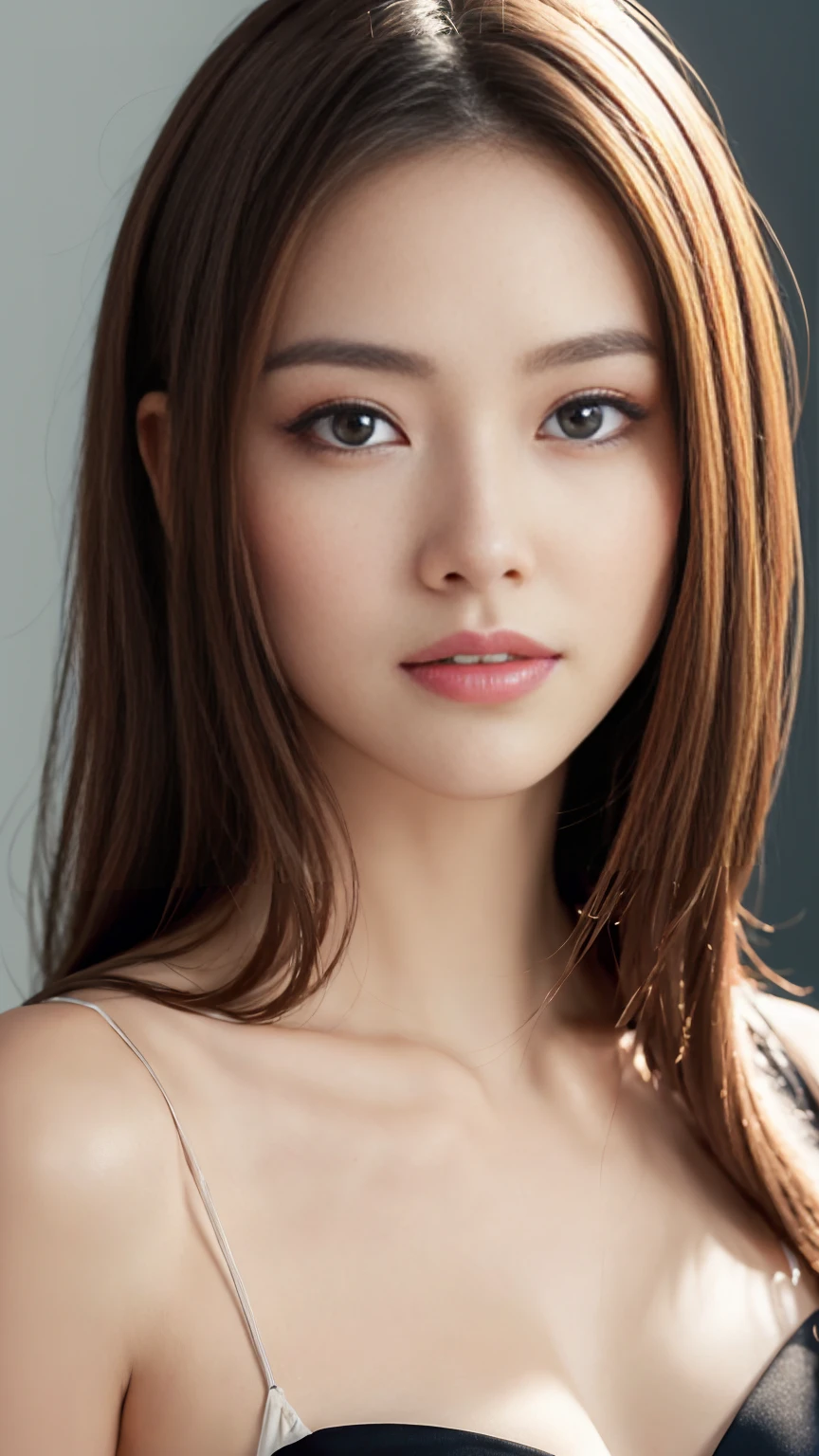 Browsing Caution、16K、Photorealistic、Highest quality、masterpiece、Ultra-high resolution、RAW Photos、Realistic、Bright lighting、Face Light、Smooth Professional Lighting、looking at the camera、alone、Adult female、Beautiful woman、so beautiful、Realistic skin texture、Glowing Skin、Moisturized Skin、Realistic eye and facial details、Perfect Style、Model Body Type、Beautiful Eyes、Big eyes、Inconspicuous tear bags、slim、Medium sized big breasty nails aren&#39;t long、Very short hair、Black Hair、black eye、seems to be happy、Beautiful hip line、(((ビジネスsuit)))、(((office)))、(((suit)))、White dress shirt、Jacket、