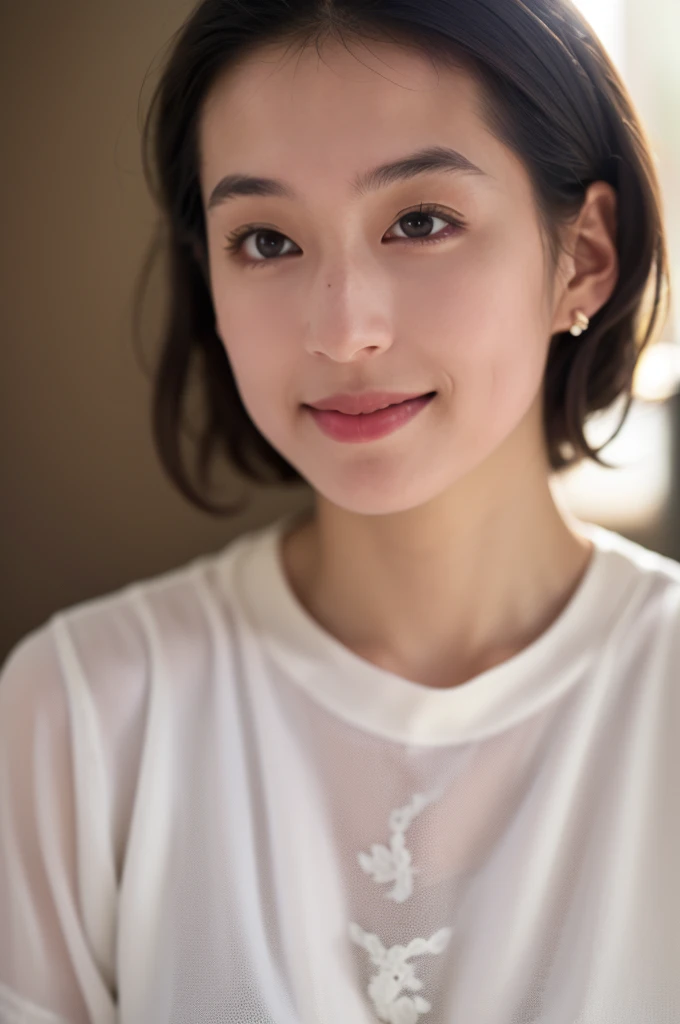 Cute Japanese Women Photos, Little Woman, 20-year-old, Beautiful and perfect face, brown, Beautiful Face, thin: 1.2,Dressed, (photo Realistic:1.4), (hyper Realistic:1.4), (Realistic:1.3),
(Smoother lighting:1.05), (Improving the quality of cinema lighting:0.9), 32k,
1 Girl,20-year-oldの***, Realistic lighting, Backlight, The light shines on your face, Ray Tracing, (Bright light:1.2), (Improvement of quality:1.4),
(Highest quality Realistic textured skin:1.4), Fine grain, Detailed face,
(tired, Sleepy and happy), (smile:0), Face close-up, T-Shirts,
(Enhances the body line:1.1), (Enhances the beauty of skin texture:1.1)