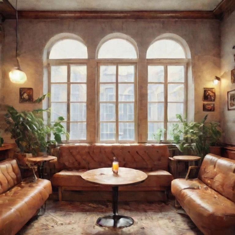 there is a couch and a table in a room with a large window, cozy atmosphere, pleasant cozy atmosphere, cosy atmosphere, cosy atmoshpere, luxurious environment, lounge background, cozy cafe background, cozy setting, cozy environment, cozy and peaceful atmosphere, by Dietmar Damerau, rich cinematic atmosphere, comfy ambience, by Frederik Vermehren.    there is a couch and a table in a room with a large window, cozy atmosphere, pleasant cozy atmosphere, cosy atmosphere, cosy atmoshpere, luxurious environment, lounge background, cozy cafe background, cozy setting, cozy environment, cozy and peaceful atmosphere, by Dietmar Damerau, rich cinematic atmosphere, comfy ambience, by Frederik Vermehren A spacious room with a large window, featuring a cozy couch and a table. The atmosphere is warm, inviting, and luxurious, designed to evoke a rich cinematic ambiance. The setting combines the sophisticated touch of Dietmar Damerau with the comfy and detailed style of Frederik Vermehren. The background is a cozy lounge or cafe, filled with people who are sitting, standing, talking, laughing, drinking, and eating finger food. The overall environment is peaceful and convivial, perfect for socializing and enjoying good company.