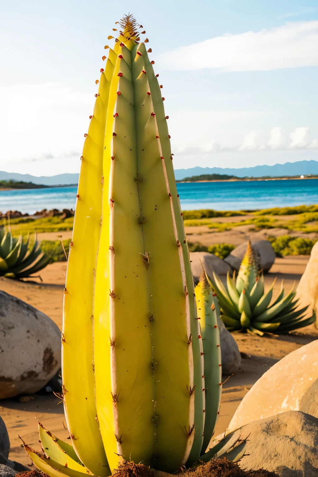 yuccas with a title that says yuca 100% Salvadoran quality.