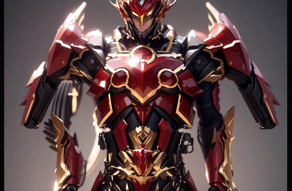 Changed to red crystal as the main color,Some gold appeared