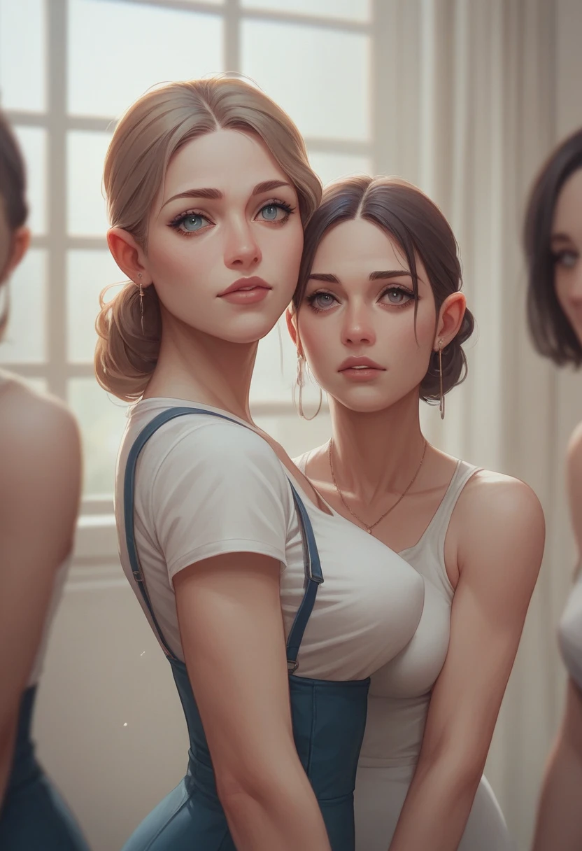 Three nurses, 3d animation