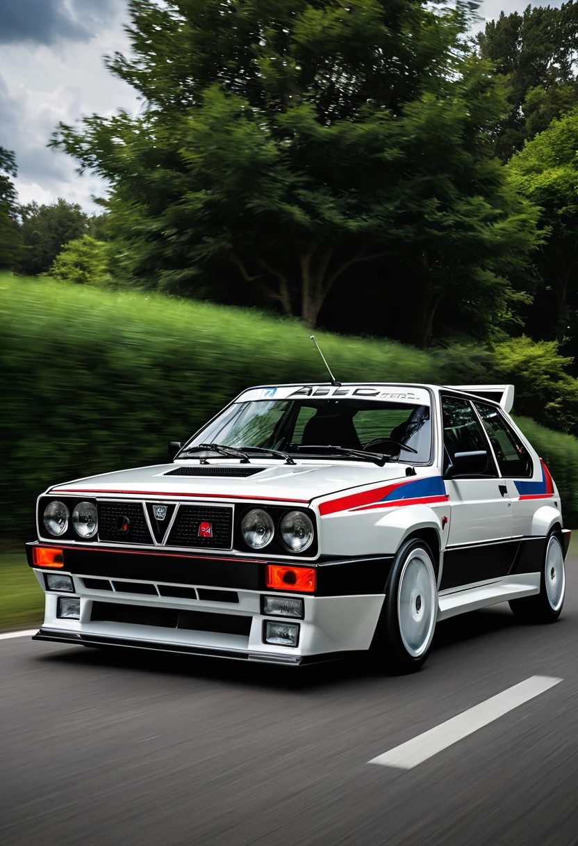 Imagine if Lancia made a current model Delta HF Integrale Evolution based on the original but modernised for today with sleek aggressive lines and led lights, true to original, retro modern