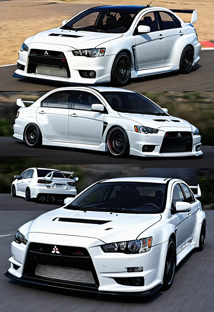 Imagine a 2026 Mitsubishi Lancer Evolution 11, based on current Mitsubishi design.