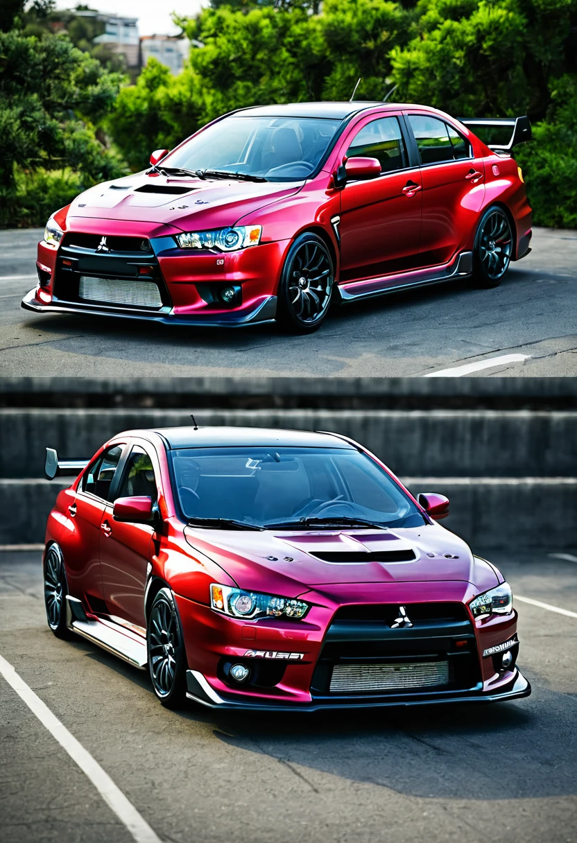 Imagine a 2026 Mitsubishi Lancer Evolution 11, based on current Mitsubishi design.