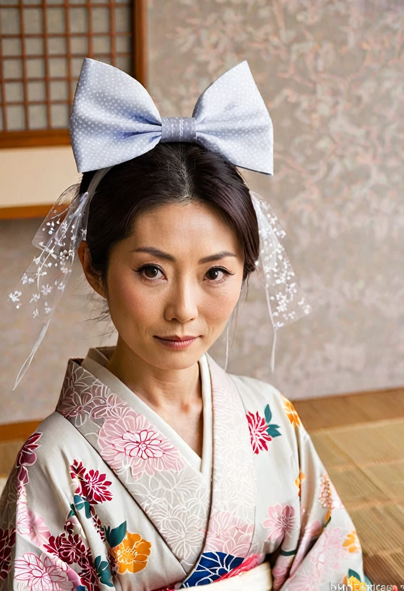 Create a 40-year-old Japanese woman, Raise a 14 year old 