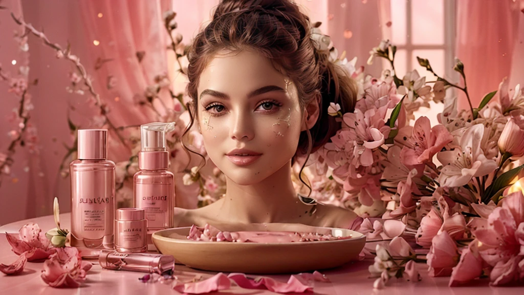 high resolution,Highest quality,cosmetics,pink