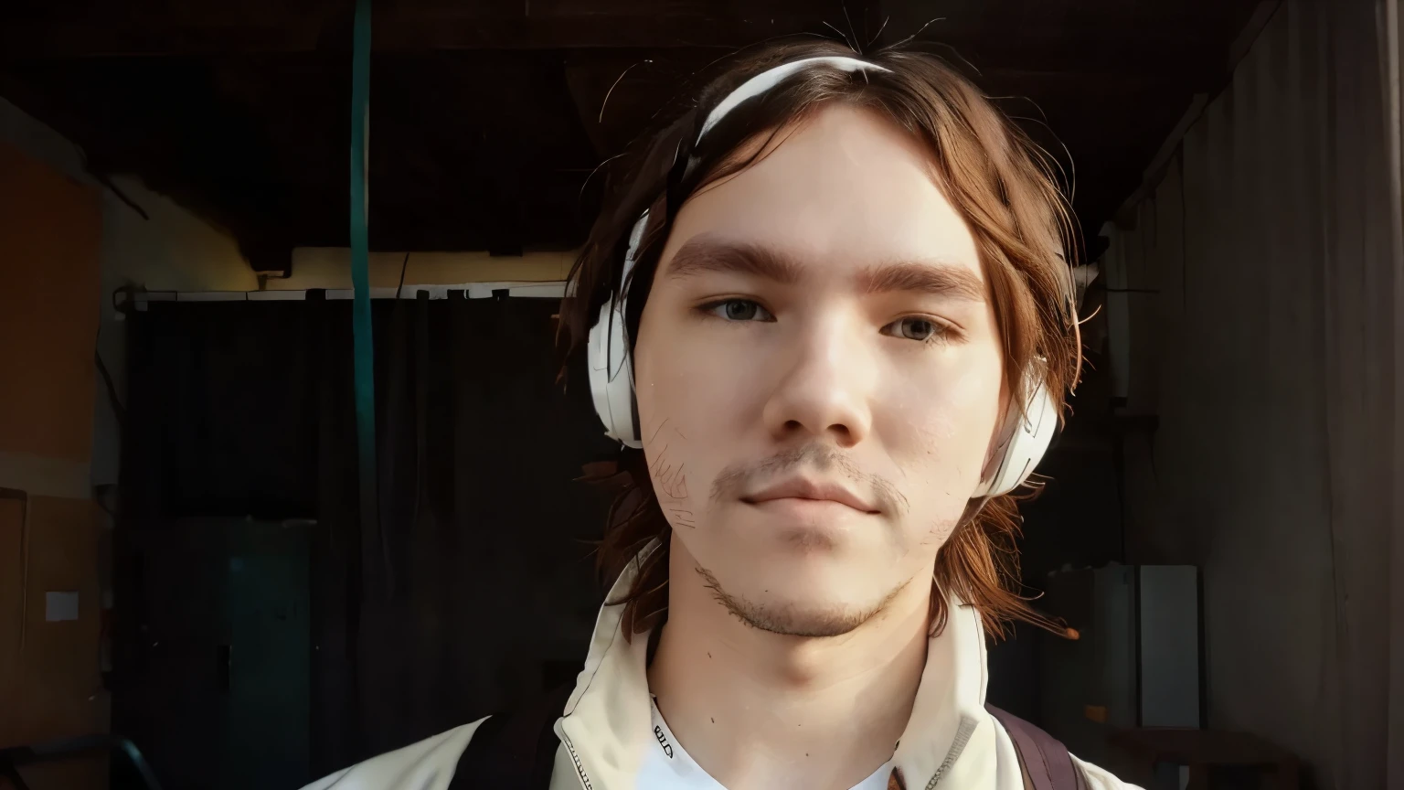 white headphones