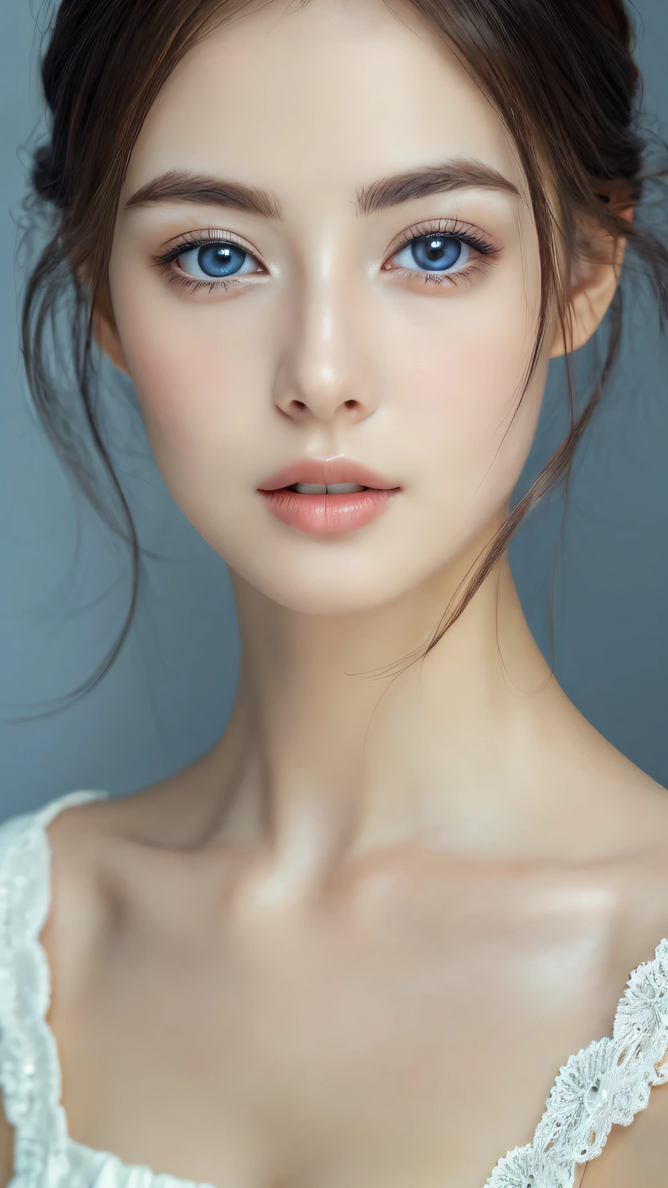 (((32ｋ,high details,high detail、masterpiece,attention to detail,alone))),Raw photo & realistic atmosphere,beautiful dark blue eyes,detailed mouth,glossy lips,thin eyebrows,fine eyes、Soft white skin that shines in every detail、Her deep black eyes are very beautiful,lip details、very beautiful face,very well-shaped face、lifelike face,shining beautiful lips,beautiful eyebrows,infinite reality, Realistic young gravure idol,she&#39;she&#39;she&#39;she&#39;she&#39;she&#39;very cute woman , young gravure idol, young gravure idol, Very beautiful and cute 22 years old beautiful girl,incredibly beautiful and classy，22 years old beautiful girl,natural soft light,（shiny hair,,Beautiful and kind eyes：1.5）,gentle smile,well-shaped chest,medium long hair,tie hair,beautiful posture,no makeup,think ahead，whole body，Ocean，Near the Ocean，
