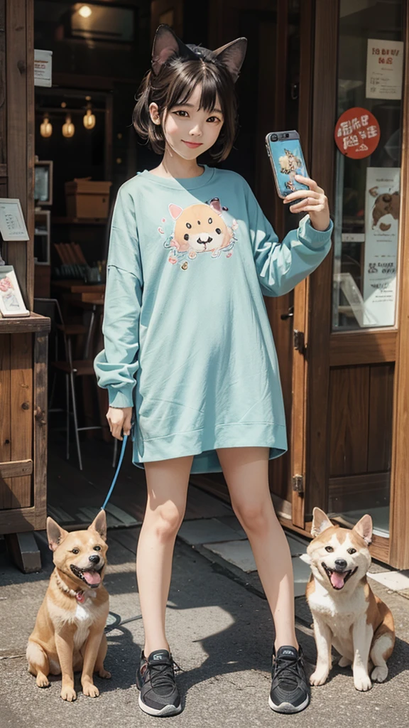 dog、cute、Standing on hind legs、Front facing、Pets