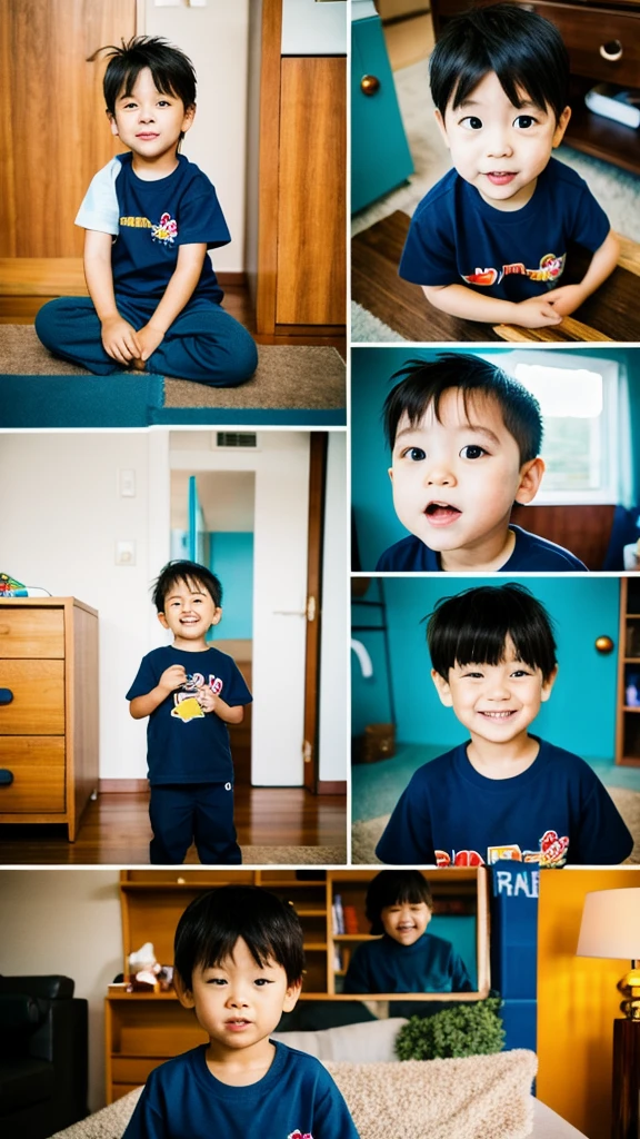 Photos of a 2--old , a 3-year-oly and5-year-old boy ame