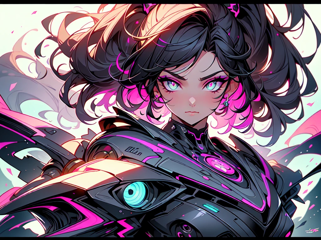 (Masterpiece:1.2), best quality, (illustration:1.2),(Masterfully crafted Glow, lens flare), (ultra-detailed), hyper details, (delicate detailed), (intricate details), synthwave, (cinematic light, best quality Backlights), clear lines, solo female, solo female, perfect body, (1girl), Sitting on car, cyberpunk, (bioluminescent hair), (glowing eyes), (Dynamic:1.2), ((makeup)), high contrast, (best illumination, an extremely delicate and beautiful), ((cinematic light)), colourful, powerful, (Cinematic masterpiece), supercar, splashes of colour, absolutely eye-catching, ((colourful paint splashes on background, dulux,)), ((caustic)), dynamic angle, beautiful detailed smoke, (Captivating),(Intricately Detailed Cinematic synthwave city:1.1), ambient occlusion, ambient light, ray-traced reflections, vaporwave colour palette