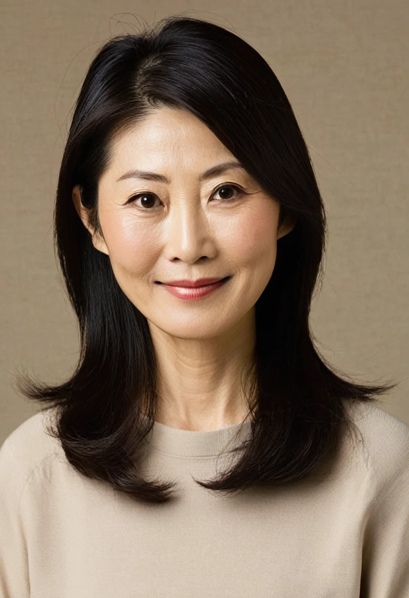 Create a 40-year-old Japanese woman, Raise a 14 year old