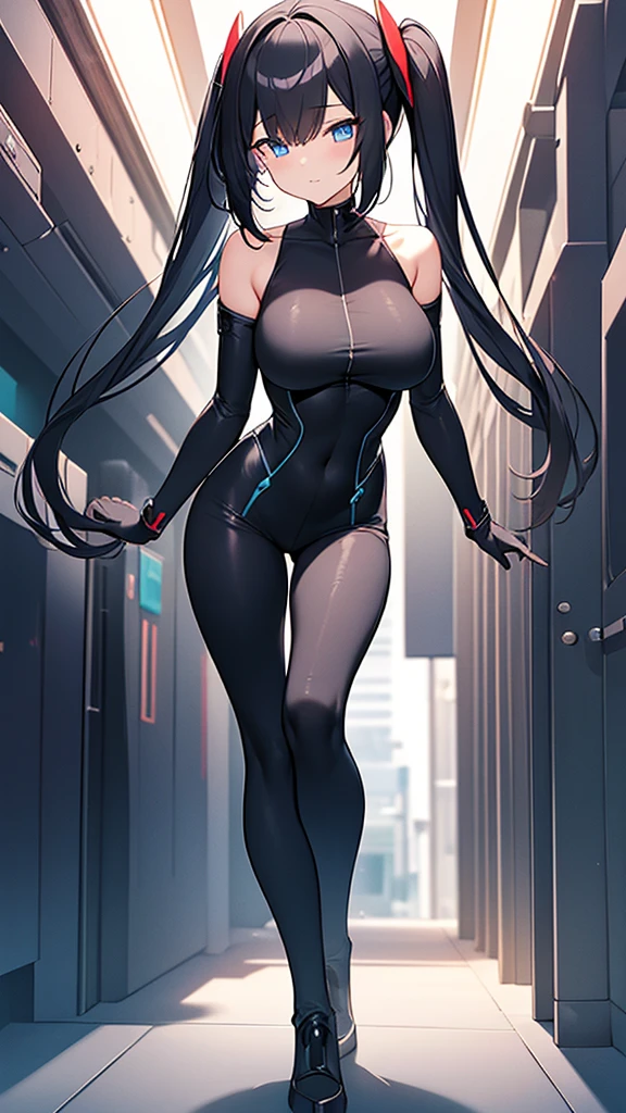 (Highly detailed CG Unity 8k wallpaper,masterpiece, Biological, whole body),(Best lighting, Best Shadow, Very delicate and beautiful),(One girl),blue eyes, Big Breasts, Black Hair,Red and black off-the-shoulder SF bodysuit,Neck Seal,High-tech sci-fi corridor, Dynamic pose, Detailed Machinery, Sleek design., {{An extraterrestrial lifeform preys on girls and takes their place、Her breasts are bigger than a real girl&#39;s}}, Unknown sensation, Feels good, Vigorous movement, more, instinct, Female fall, Bouncing chest, loose, loose, human bone, foot, Bones of the preyed girl, A real girl turned into a skeleton, NSFW