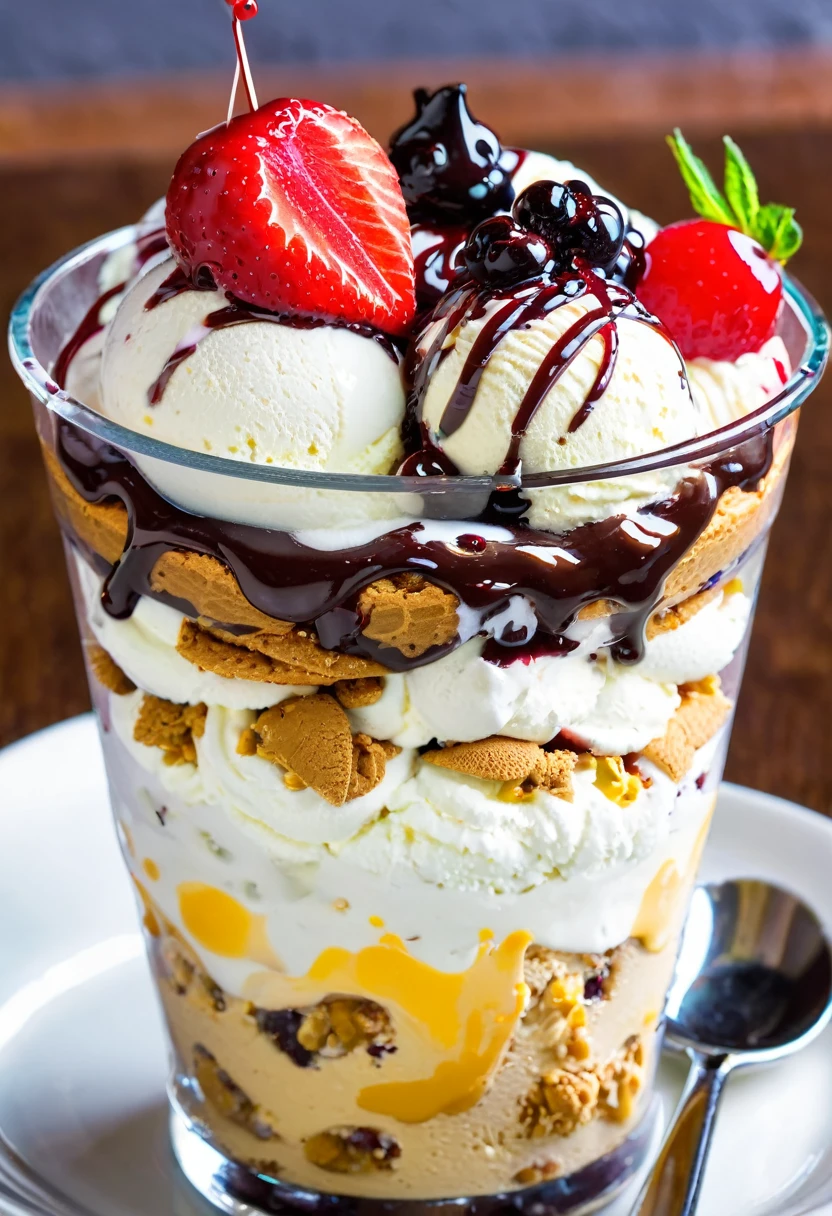 most delicious ice cream sundae in the world