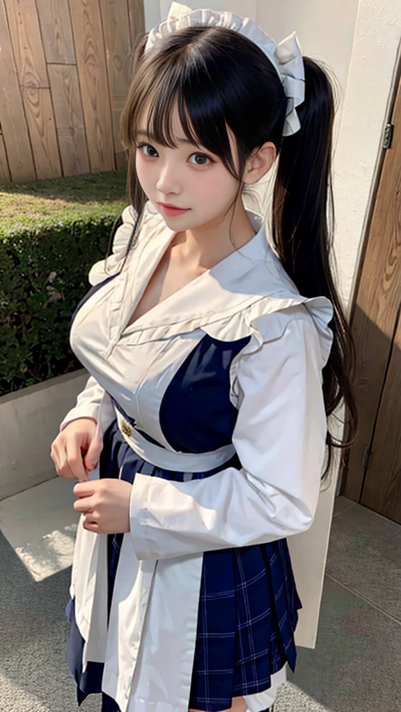 giganticbreasts、gaunt、Twin tail hair、Maid clothes、Primary school students、Big valley