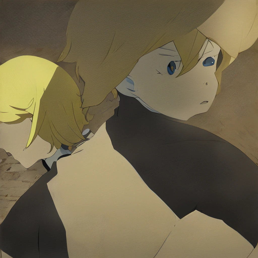 feminine, Kizi, fly away, sexly, yellow eyes, yellow hair, white suit, yellow tie, yellow crown