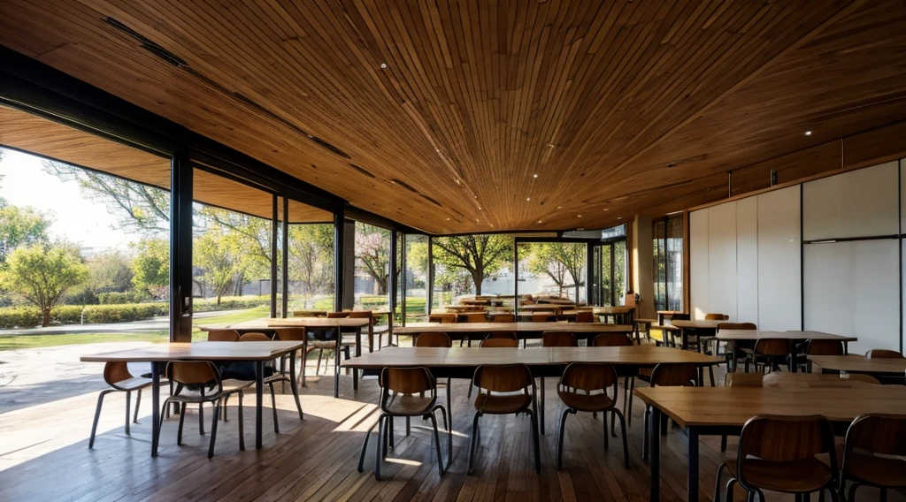 The wood pattern of the desks, full picture of the wood pattern on the desks, wood pattern on desks, desk view
