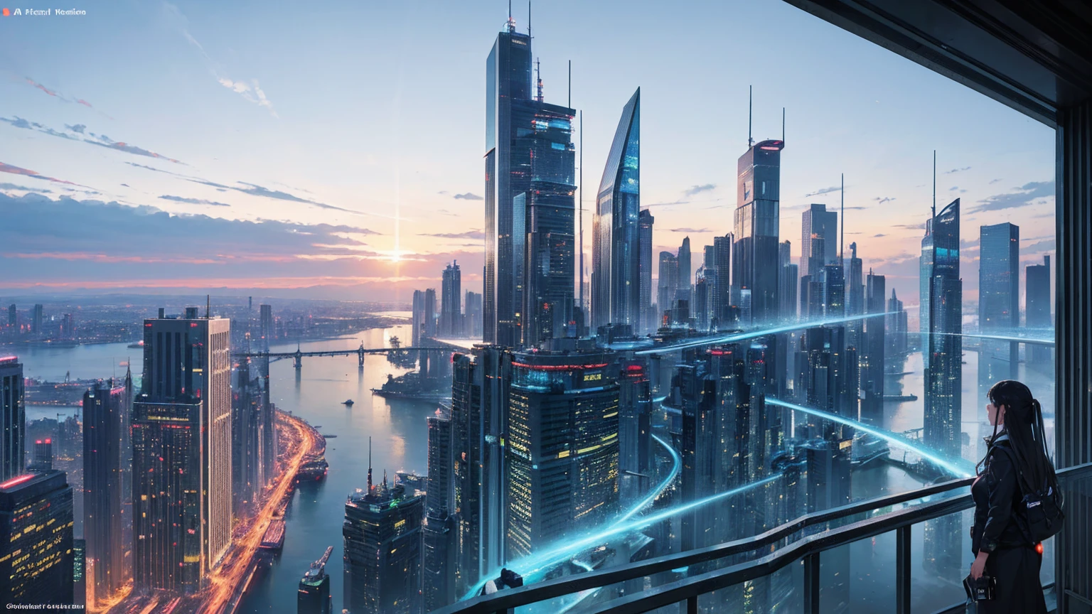 (Best quality,4K,8K,A high resolution,Masterpiece:1.2),Ultra-detailed,(Realistic,Photorealistic,photo-realistic:1.37),Futuristic floating city,Futuristic technology,Huge urban high-tech tablet platform,Airship,Floating in the sky,Futuristic city,Small airships around,High-tech hemispherical platform,Colorful lights,Advanced architecture,modernn architecture,skyscrapper,Access the cloud,Scenic beauty,view over city,Impressive design,Blend seamlessly with nature,energetic and vibrant atmosphere,Futuristic transportation system,Parking is suspended,Transparent path,Lush greenery,Sky gardens,cascading waterfalls,Magnificent skyline,reflections on the water,Sparkling river,Architectural innovation,futuristic skyscrapers,Transparent dome,The shape of the building is unusual,Elevated walkway,Impressive skyline,Glowing lights,Futuristic technology,Minimalist design,Scenic spots,Panoramic view,Cloud Piercing Tower,Vibrant colors,epic sunrise,epic sunset,Dazzling light display,magical ambiance,The future city,Urban Utopia,LuxuryLifestyle,Innovative energy,sustainable development,Smart city technology,Advanced infrastructure,Tranquil atmosphere,Nature and technology live in harmony,Awesome cityscape,Unprecedented urban planning,Architecture connects seamlessly with nature,High-tech metropolis,A cutting-edge engineering marvel,The future of urban living,Visionary architectural concept,Energy-efficient buildings,Harmony with the environment,A city floating above the clouds,Utopian dreams become reality,The possibilities are endless,State-of-the-art transportation network,Green energy integration,Innovative materials,Impressive holographic display,Advanced communication system,Breathtaking aerial view,Quiet and peaceful environment,Modernist aesthetics,Ethereal beauty