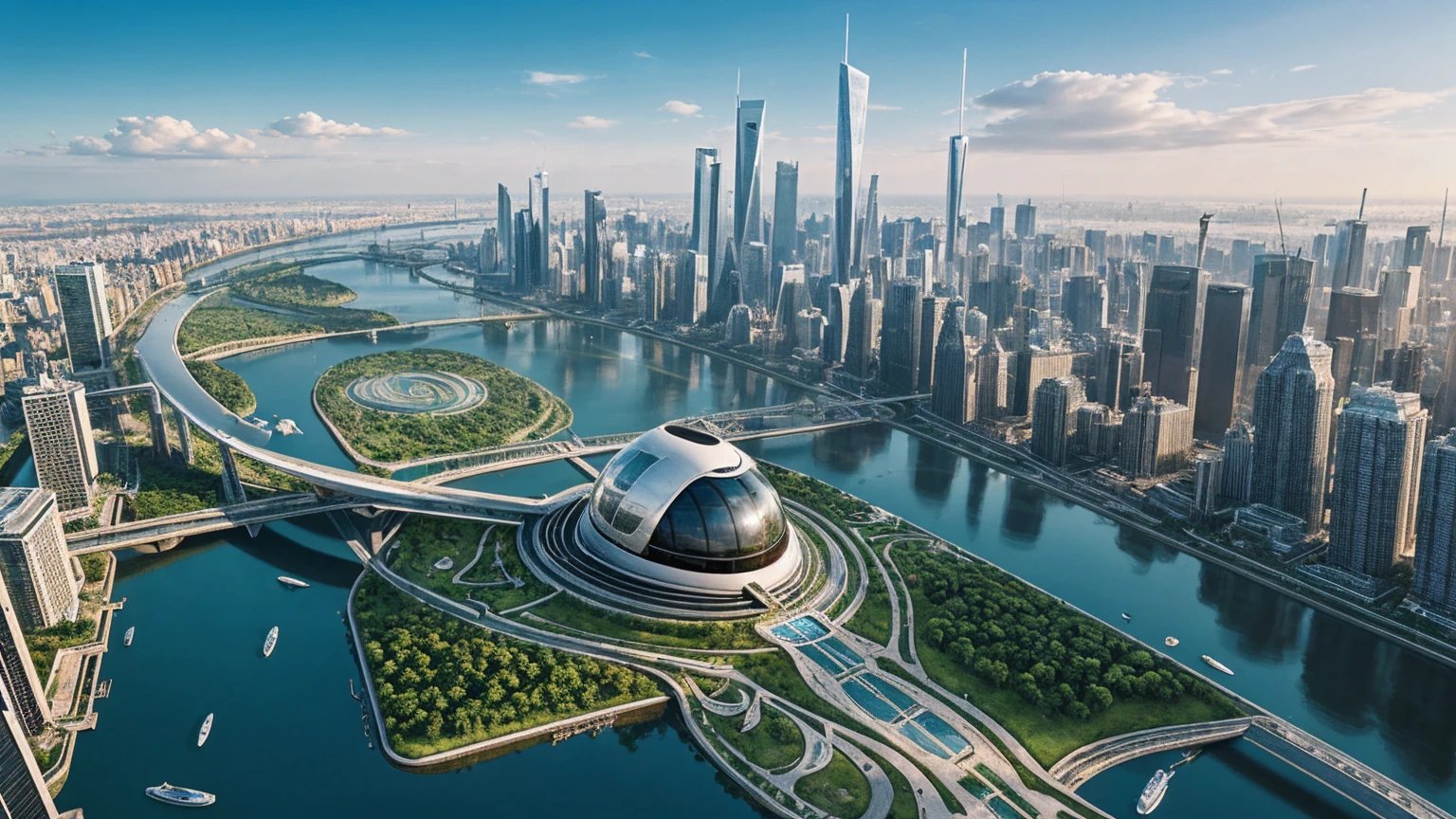 (Best quality,4K,8K,A high resolution,Masterpiece:1.2),Ultra-detailed,(Realistic,Photorealistic,photo-realistic:1.37),Futuristic floating city,Futuristic technology,Huge urban high-tech tablet platform,Airship,Floating in the sky,Futuristic city,Small airships around,High-tech hemispherical platform,Colorful lights,Advanced architecture,modernn architecture,skyscrapper,Access the cloud,Scenic beauty,view over city,Impressive design,Blend seamlessly with nature,energetic and vibrant atmosphere,Futuristic transportation system,Parking is suspended,Transparent path,Lush greenery,Sky gardens,cascading waterfalls,Magnificent skyline,reflections on the water,Sparkling river,Architectural innovation,futuristic skyscrapers,Transparent dome,The shape of the building is unusual,Elevated walkway,Impressive skyline,Glowing lights,Futuristic technology,Minimalist design,Scenic spots,Panoramic view,Cloud Piercing Tower,Vibrant colors,epic sunrise,epic sunset,Dazzling light display,magical ambiance,The future city,Urban Utopia,LuxuryLifestyle,Innovative energy,sustainable development,Smart city technology,Advanced infrastructure,Tranquil atmosphere,Nature and technology live in harmony,Awesome cityscape,Unprecedented urban planning,Architecture connects seamlessly with nature,High-tech metropolis,A cutting-edge engineering marvel,The future of urban living,Visionary architectural concept,Energy-efficient buildings,Harmony with the environment,A city floating above the clouds,Utopian dreams become reality,The possibilities are endless,State-of-the-art transportation network,Green energy integration,Innovative materials,Impressive holographic display,Advanced communication system,Breathtaking aerial view,Quiet and peaceful environment,Modernist aesthetics,Ethereal beauty