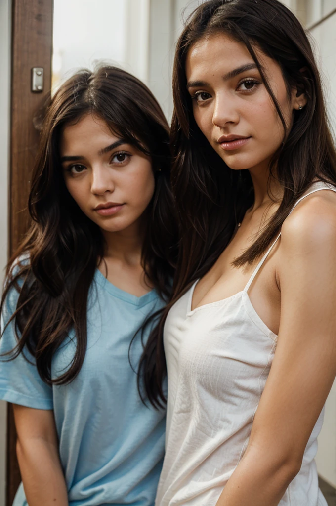 a beautiful girl next to an ugly girl