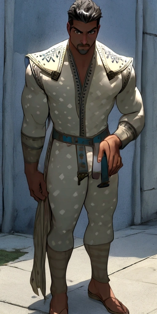 high, tan, muscular, only, athlete, Delgado, sexy, elegant, male, rescuer, unbuttoned sleeveless pink romper, playa, knee high socks, charming, bunny slippers, barba clara, muscular thighs, strong, bulk, public, people, pink thongs, shirtless, pubis, hot,  cuts, Scars on the chest, Chest hair, in his 30s, dark black hair