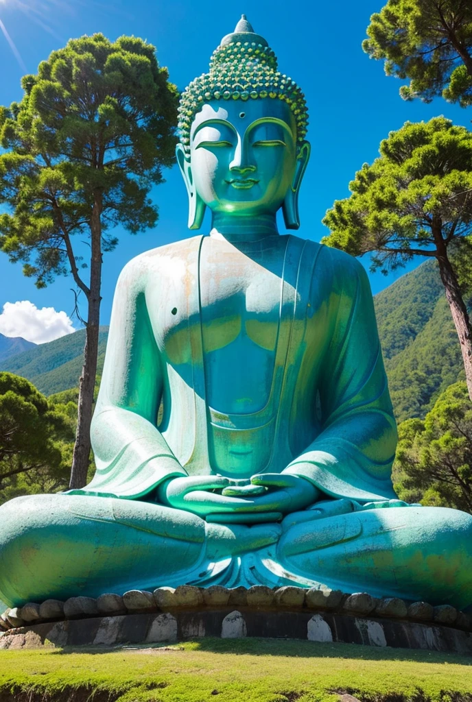  statue of handsome chinese male made of jade , full naked , muscular, handsome manly face ( look like kpop idol, chinese actor), detailed hands,  close eyes, floating red ruby lotus , full body, lotus lake temple background, masterpieces, super detail, epic composition, ultra HD, high quality, extremely detailed, official art, unified 8k wallpaper, Super detail, 