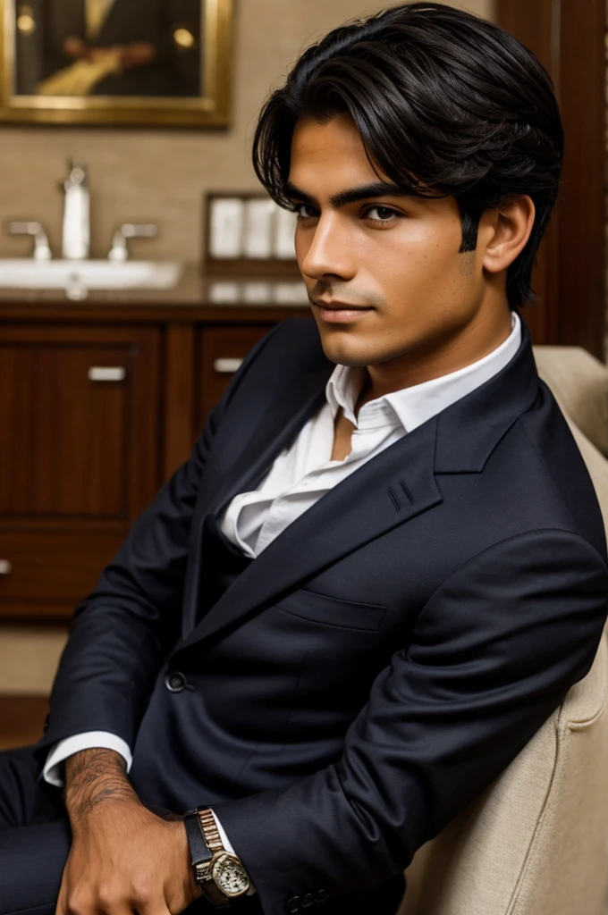 Dark upper class boy from Peru