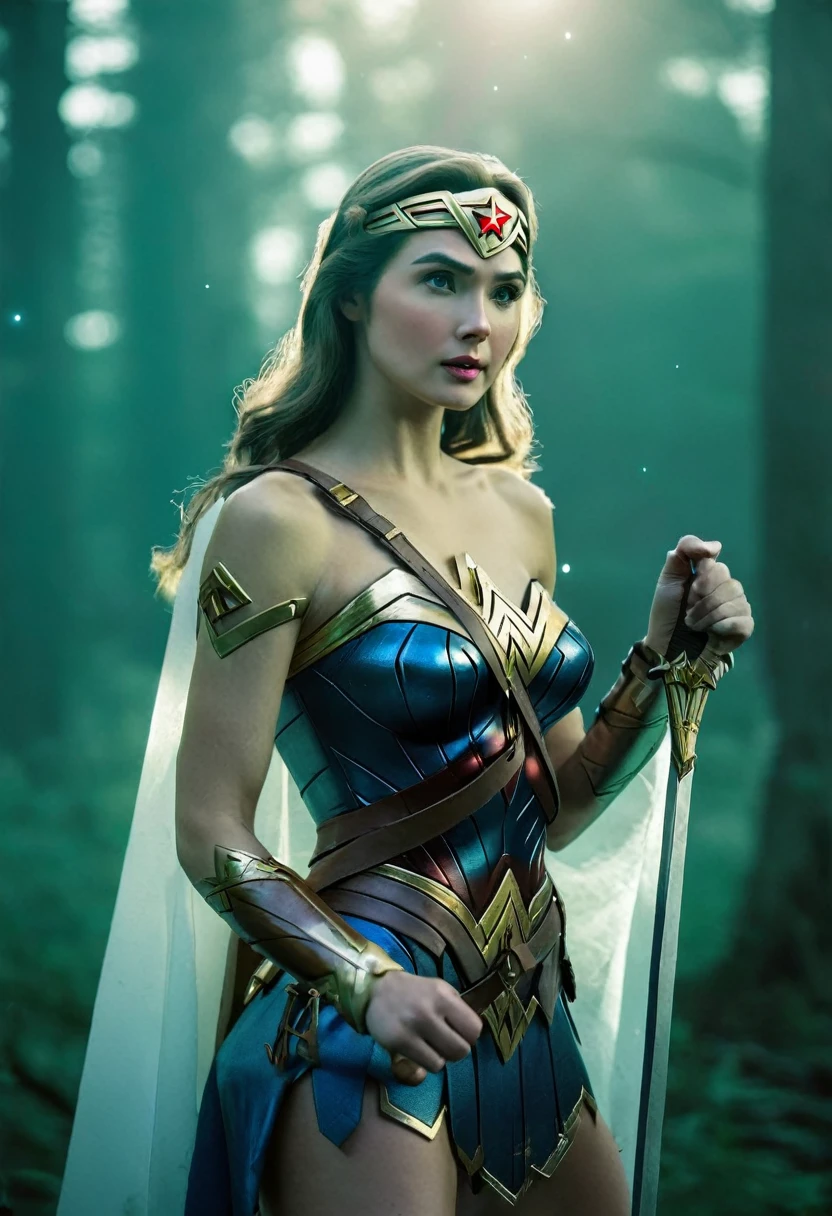 A beautiful wonder woman as princess Zelda