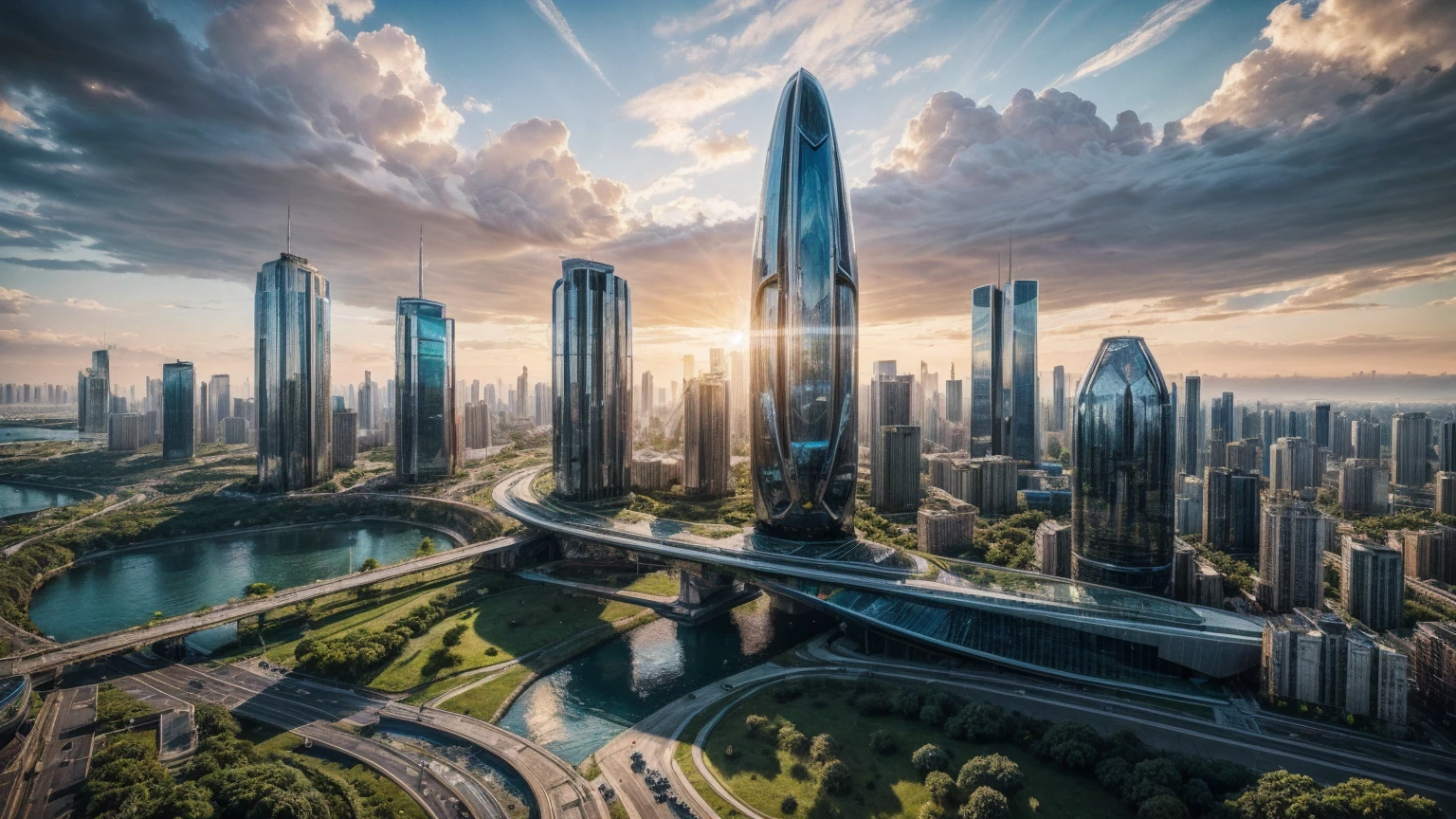 (Best quality,4K,8K,A high resolution,Masterpiece:1.2),Ultra-detailed,(Realistic,Photorealistic,photo-realistic:1.37),Futuristic floating city,Futuristic technology,Huge urban high-tech tablet platform,Airship,Floating in the sky,Futuristic city,Small airships around,High-tech hemispherical platform,Colorful lights,Advanced architecture,modernn architecture,skyscrapper,Access the cloud,Scenic beauty,view over city,Impressive design,Blend seamlessly with nature,energetic and vibrant atmosphere,Futuristic transportation system,Parking is suspended,Transparent path,Lush greenery,Sky gardens,cascading waterfalls,Magnificent skyline,reflections on the water,Sparkling river,Architectural innovation,futuristic skyscrapers,Transparent dome,The shape of the building is unusual,Elevated walkway,Impressive skyline,Glowing lights,Futuristic technology,Minimalist design,Scenic spots,Panoramic view,Cloud Piercing Tower,Vibrant colors,epic sunrise,epic sunset,Dazzling light display,magical ambiance,The future city,Urban Utopia,LuxuryLifestyle,Innovative energy,sustainable development,Smart city technology,Advanced infrastructure,Tranquil atmosphere,Nature and technology live in harmony,Awesome cityscape,Unprecedented urban planning,Architecture connects seamlessly with nature,High-tech metropolis,A cutting-edge engineering marvel,The future of urban living,Visionary architectural concept,Energy-efficient buildings,Harmony with the environment,A city floating above the clouds,Utopian dreams become reality,The possibilities are endless,State-of-the-art transportation network,Green energy integration,Innovative materials,Impressive holographic display,Advanced communication system,Breathtaking aerial view,Quiet and peaceful environment,Modernist aesthetics,Ethereal beauty