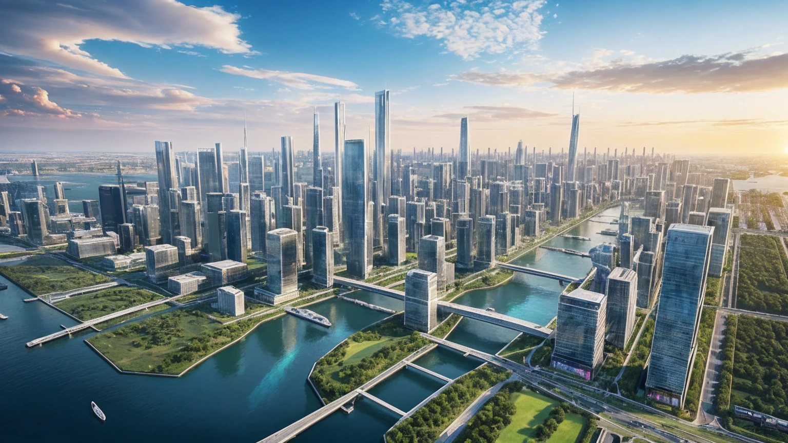 (Best quality,4K,8K,A high resolution,Masterpiece:1.2),Ultra-detailed,(Realistic,Photorealistic,photo-realistic:1.37),Futuristic floating city,Futuristic technology,Huge urban high-tech tablet platform,Airship,Floating in the sky,Futuristic city,Small airships around,High-tech hemispherical platform,Colorful lights,Advanced architecture,modernn architecture,skyscrapper,Access the cloud,Scenic beauty,view over city,Impressive design,Blend seamlessly with nature,energetic and vibrant atmosphere,Futuristic transportation system,Parking is suspended,Transparent path,Lush greenery,Sky gardens,cascading waterfalls,Magnificent skyline,reflections on the water,Sparkling river,Architectural innovation,futuristic skyscrapers,Transparent dome,The shape of the building is unusual,Elevated walkway,Impressive skyline,Glowing lights,Futuristic technology,Minimalist design,Scenic spots,Panoramic view,Cloud Piercing Tower,Vibrant colors,epic sunrise,epic sunset,Dazzling light display,magical ambiance,The future city,Urban Utopia,LuxuryLifestyle,Innovative energy,sustainable development,Smart city technology,Advanced infrastructure,Tranquil atmosphere,Nature and technology live in harmony,Awesome cityscape,Unprecedented urban planning,Architecture connects seamlessly with nature,High-tech metropolis,A cutting-edge engineering marvel,The future of urban living,Visionary architectural concept,Energy-efficient buildings,Harmony with the environment,A city floating above the clouds,Utopian dreams become reality,The possibilities are endless,State-of-the-art transportation network,Green energy integration,Innovative materials,Impressive holographic display,Advanced communication system,Breathtaking aerial view,Quiet and peaceful environment,Modernist aesthetics,Ethereal beauty